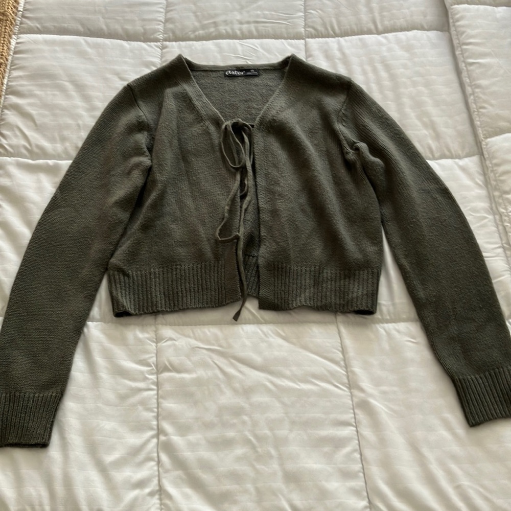 ASTER KNIT JUNIORS WOMEN’S CARDIGAN TOP SWEATER SiZE XS